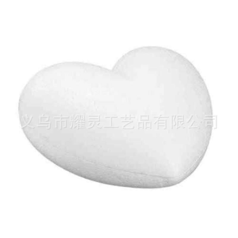 Factory Direct Supply Eps Solid Peach Heart 2Cm-16.5Cm Valentine's Day DIY Decoration Styrofoam Wedding Supplies