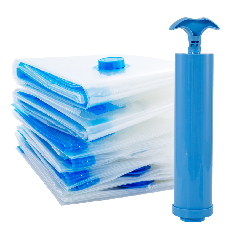 Thickened vacuum foreign trade transparent large suction quilt vacuum bag storage bag household clothes finishing bag