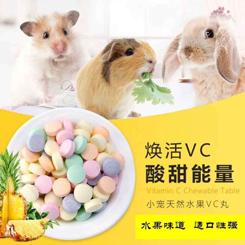 Hamster Rabbit Fruit Pills Chinchilla Guinea Pig Vitamin Supplement Dutch Pig Nutritional Snacks Fruit Vc Pills