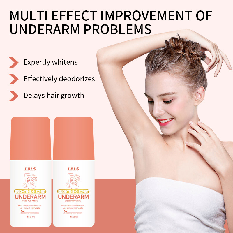 Cross-border full English LBLS skin black armpit repair cream deodorant parts white wholesale