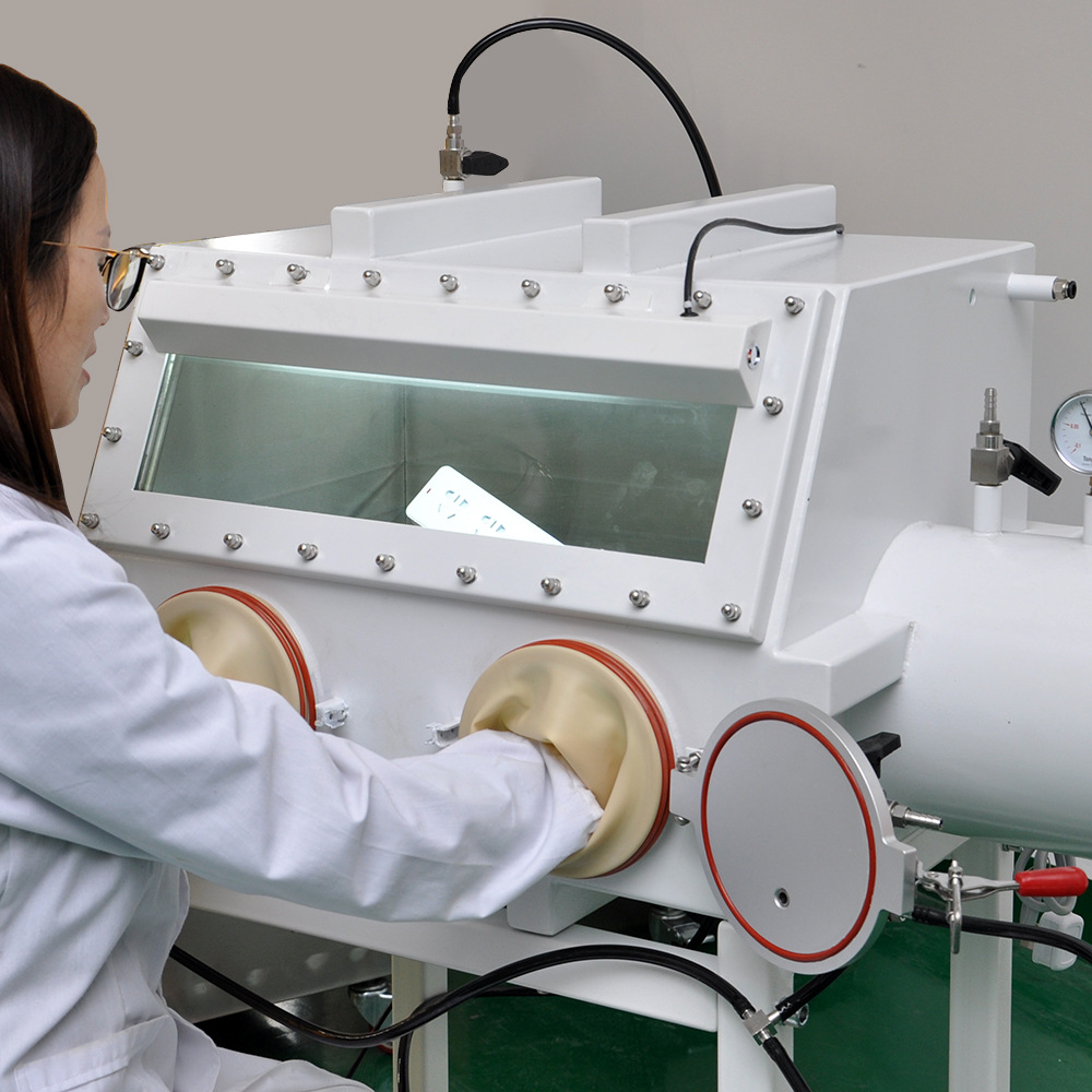 Vacuum Glove Box Laboratory Scientific Research Anaerobic Operation Box Stainless Steel Corrosion-Resistant Negative Pressure Glove Box Factory Direct Supply