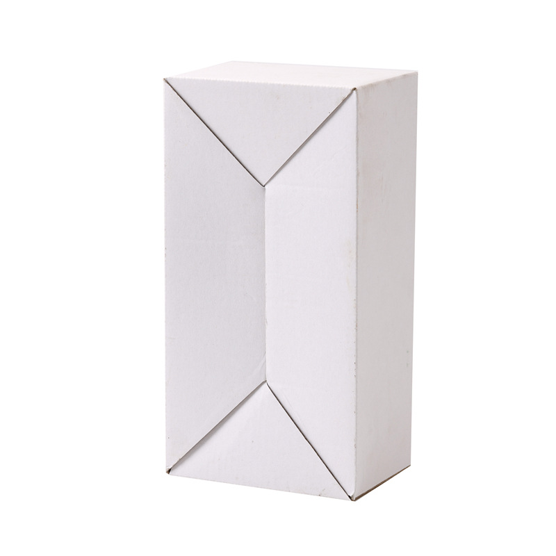 White Corrugated Paper Battery Medium Box Express Box Cylindrical Battery Carton Packaging Hardness Standard Anti-Collision