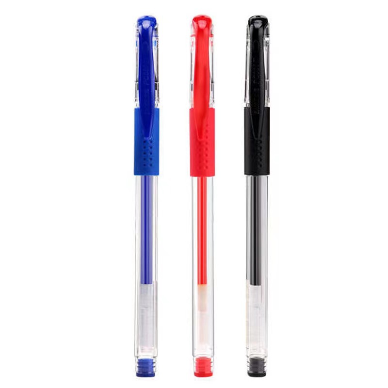 Wholesale European Standard Gel Pen Black Water-Based Pen Bullet Pen Needle Tube Signature Pen Exam Stationery Special Red