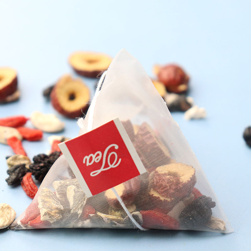Source Factory Wholesale Bulk Triangle Tea Bag Independent Triangle Bag Combination Health Tea Flower and Fruit Tea Red Jujube Wolfberry Tea