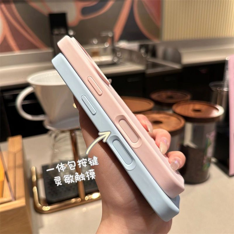 Liquid Silicone Suitable for Apple 17Promax Mobile Phone Case with Integrated Camera Button Iphone15 New Model 16Pro