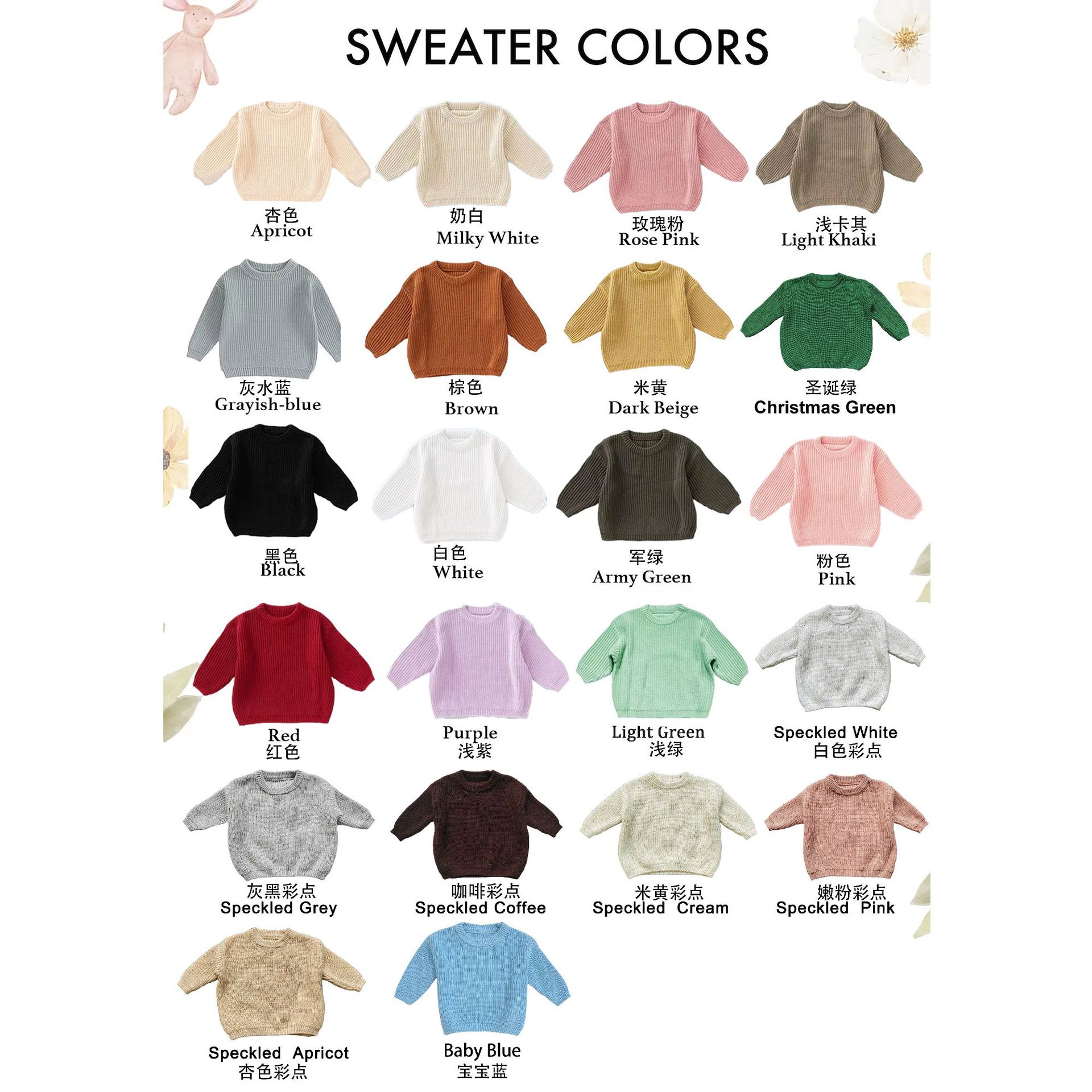 Hand Embroidery Name Color Dot Children's Sweater Cotton Baby Embroidery Christmas Birthday Etsy diy