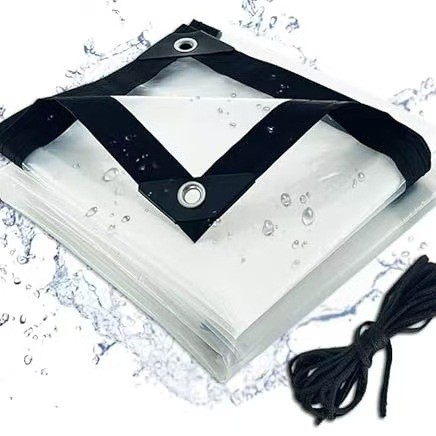 Прозрачный уличный тент, пылезащитная, утолщенная, водонепроницаемая ткань, PE материал, разрывостойкая пластиковая ткань, дождевик, солнцезащитный тент