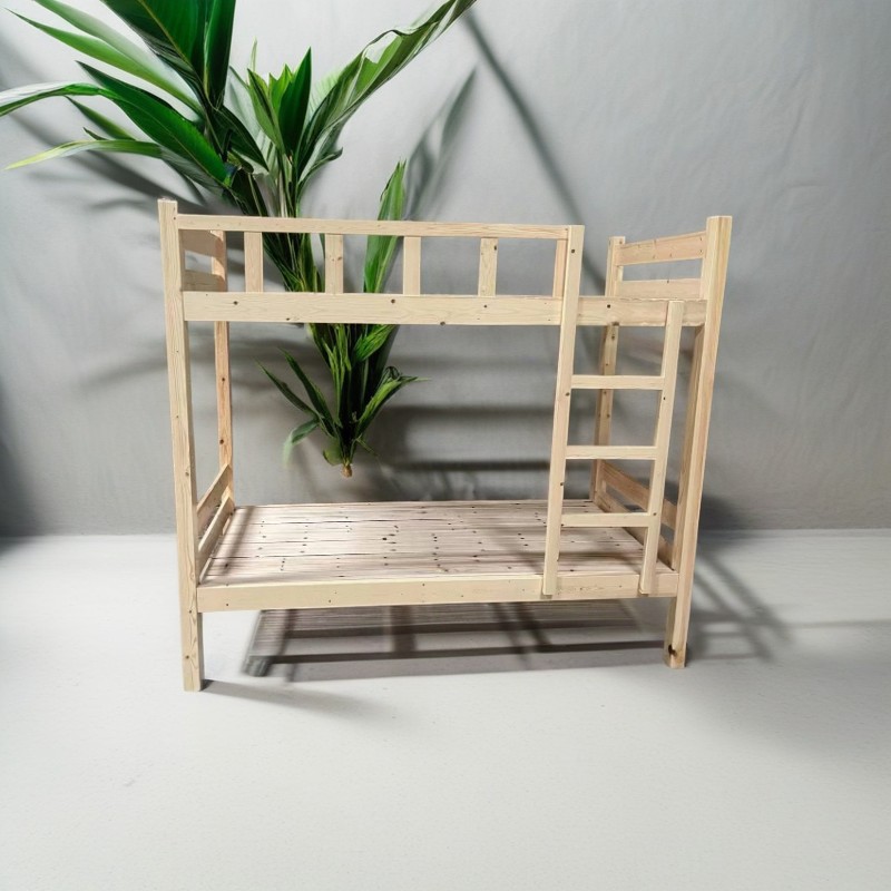 Solid wood bed modern simple 1.2 double bed frame economical factory direct rental home 1.5 meters double bed