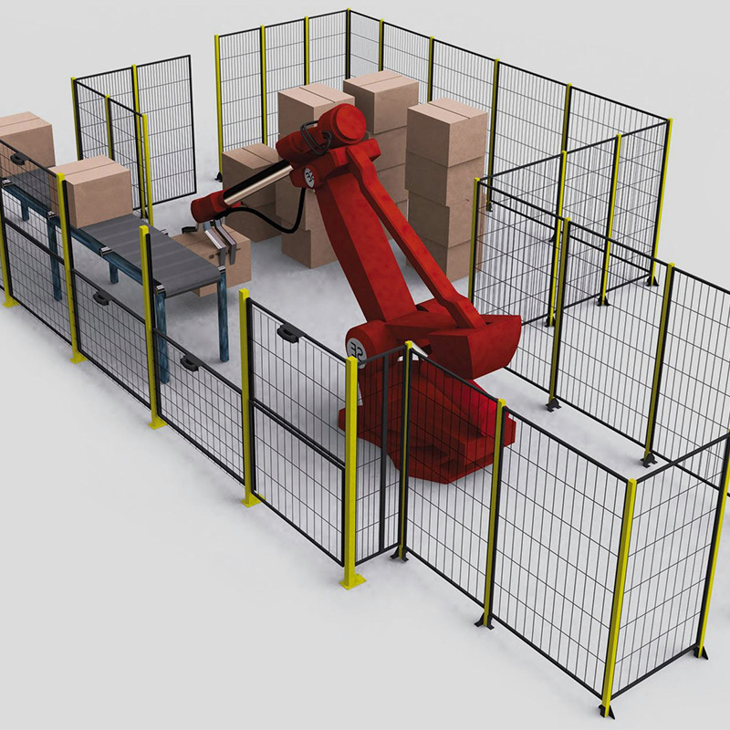 Customized Workshop Isolation Net Robot Fence Thickeneded Fence Net Factory Warehouse Seamless Dense Hole Equipment Protective Net