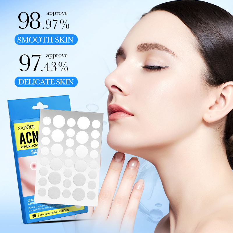 English acne patch SADOER facial invisible anti-acne repair hydrocolloid anti-acne cross-border foreign trade Wholesale
