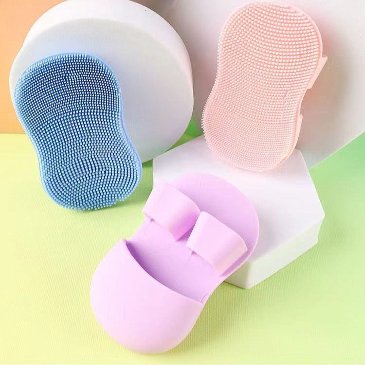Factory in stock Mini Finger Face Washing Brush Makeup Remover Cleansing Brush Soft Hair Silicone Brush Massage Nose Head Nose Wing Cleaner