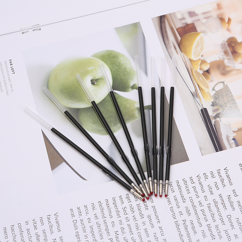Factory in stock Plastic Meiji Pen Refill Office Writing Smooth 1.0mm Bullet Refill Plastic Ballpoint Pen