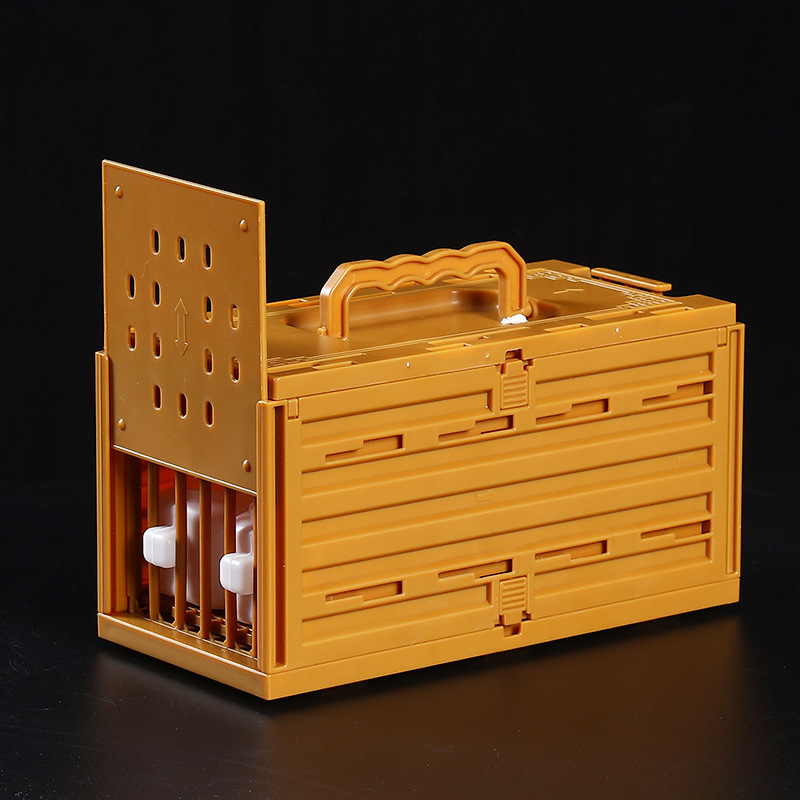 New Plastic Bird Row Cage with Embroidered Eyes, Subversion, Take-Out Grids Cage, Thrush Bird Small Row Cage, Express Transportation Cage, Media Cage