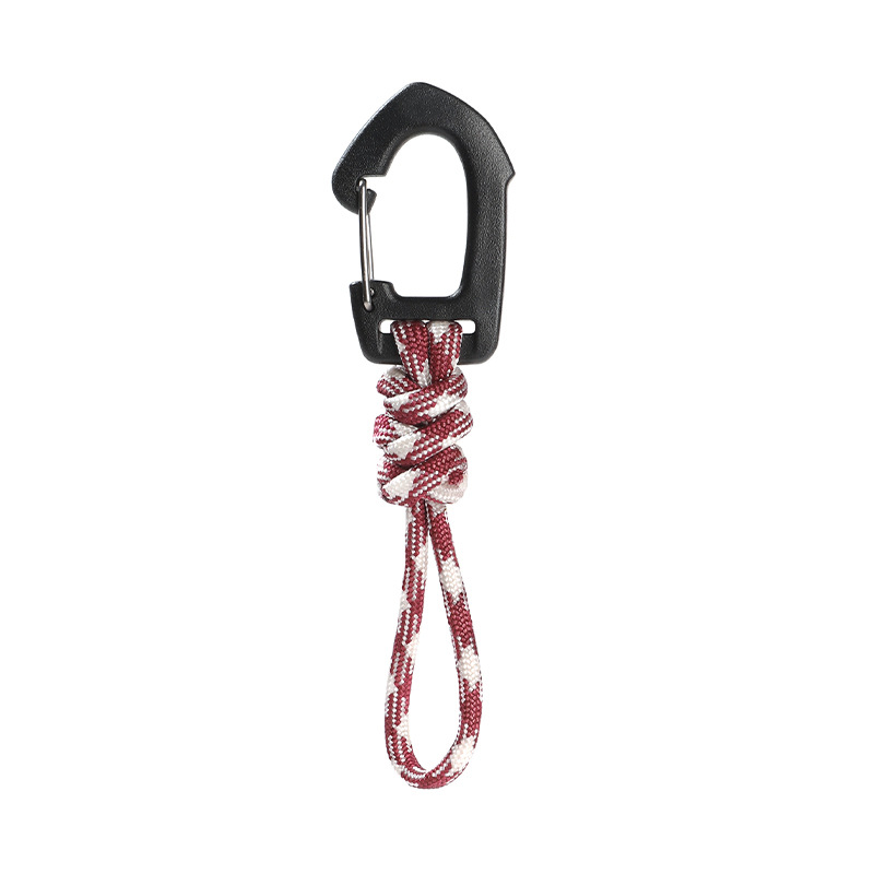 New Seven-core key lanyard anti-lost wrist hook outdoor camping multi-function hanging buckle triangle quick hanging hook