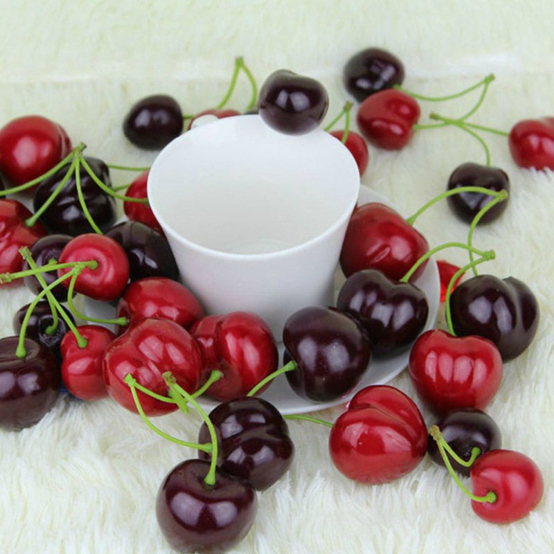 Симуляция вишни ацеролы из пенопласта домашнее украшение фотопродукты аксессуары симуляция фруктов модель
