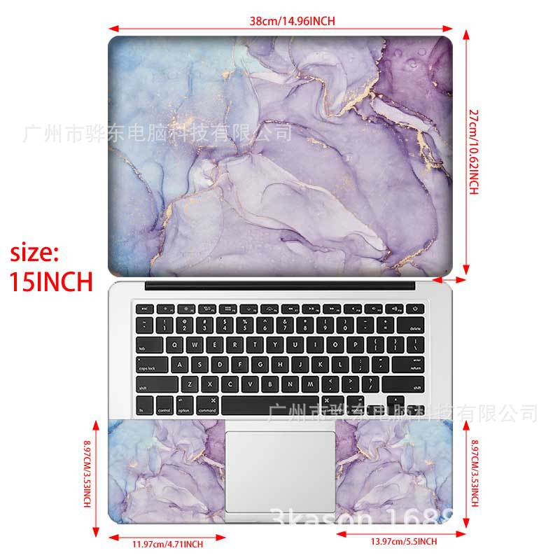 Amazon cross-border laptop film shell colorful seamless matte protective film computer stickers without glue
