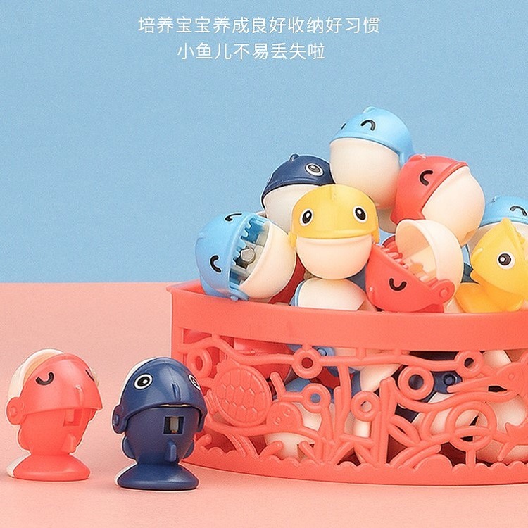 Pregnant October electric rotating magnetic fishing toy set children music rotating oversized fishing plate gift