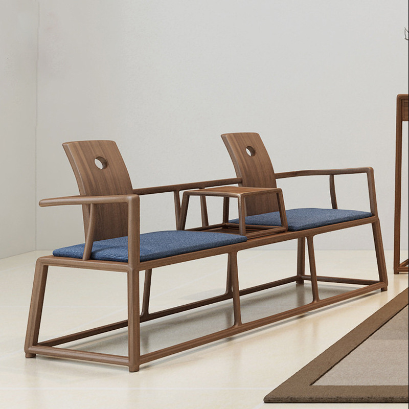 New Chinese Style Solid Wood Tea Table and Chair Combination Modern Zen Tea Room Kung Fu Tea Table Leisure Tea Art Table Tea House Furniture