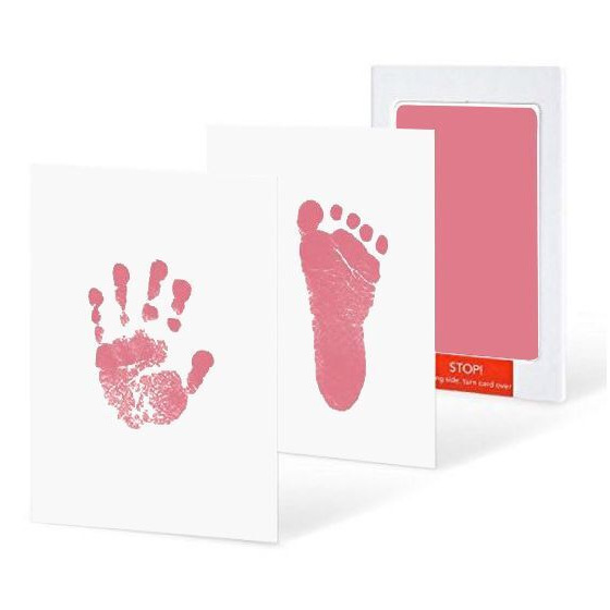 Newborn Baptism Products Baby Hand and Foot Print Handprint Table Baby Disposable Printing Oil Don't Wash Your Feet