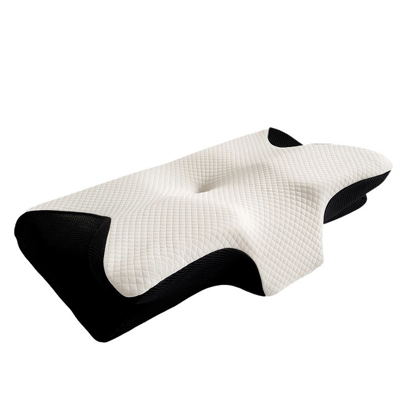 Cross-border foreign trade rebound memory cotton butterfly pillow breathable neck protection special-shaped memory pillow sleep cervical pillow bone pillow