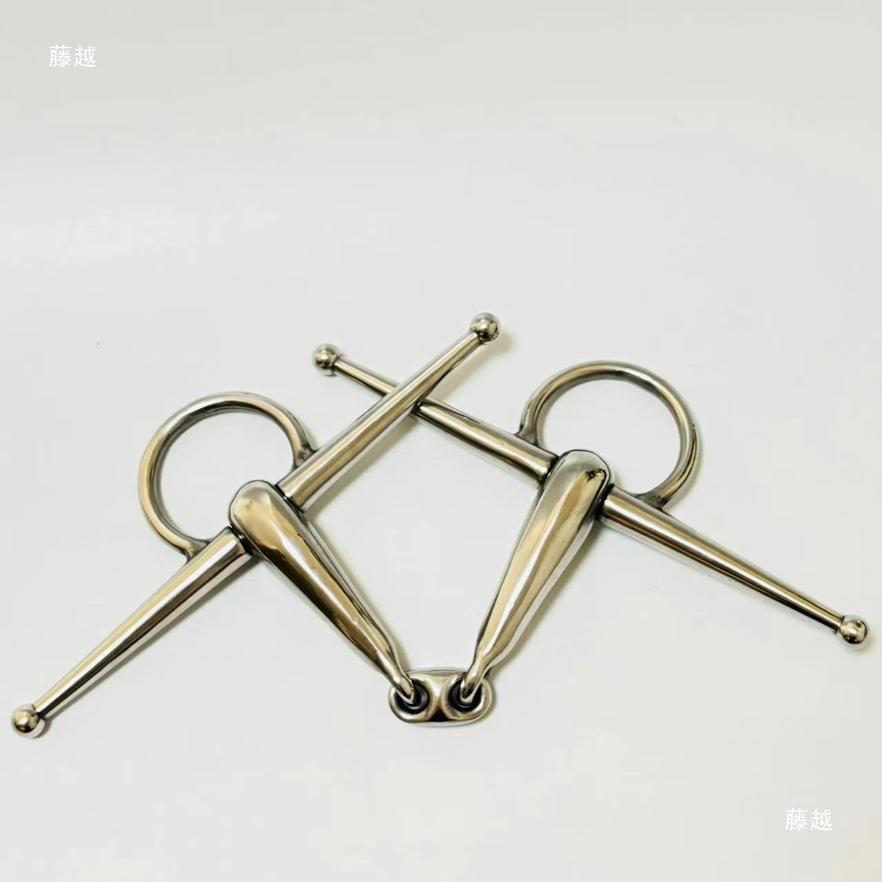 Hollow Stainless Steel H-Shaped Three-Section Horse Bit Horse Mouth Bit Horse Chewing Bit Equestrian Accessories Horse Gear Supplies