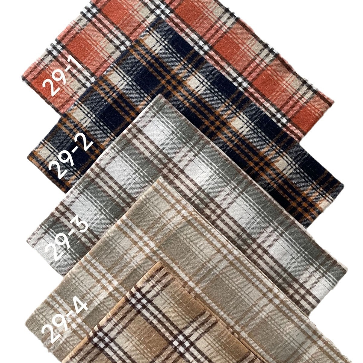 7 260g carded TC polyester cotton flannel sanding yarn-dyed plaid wool-like shirt plaid pants