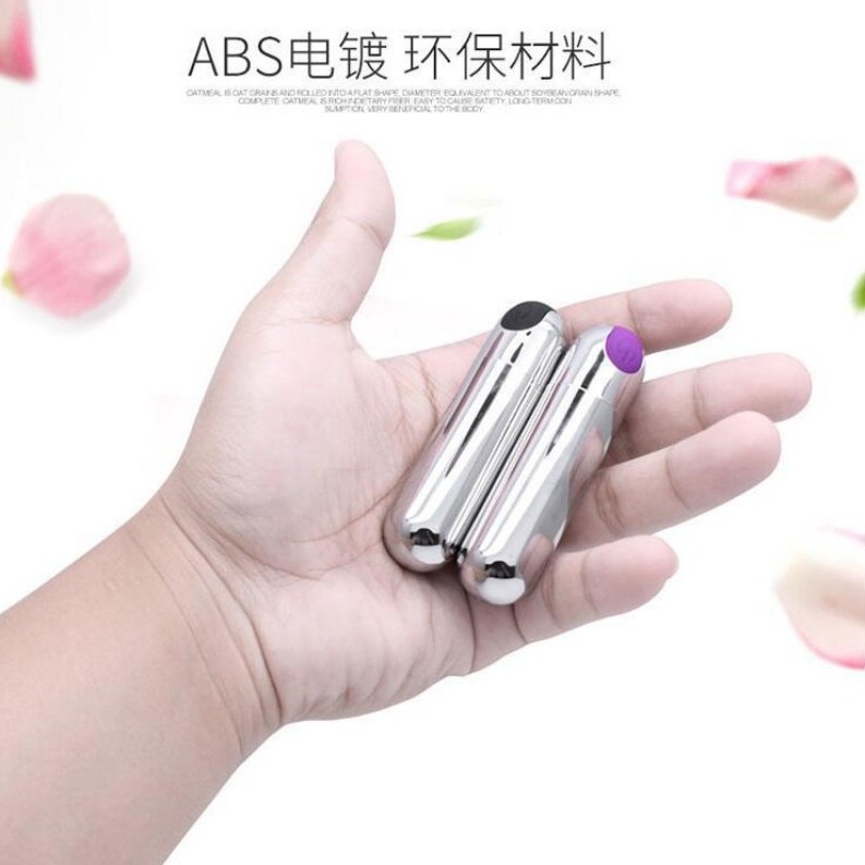 10 Frequency Wireless Charging Short Bullet Electroplated Frosted Egg Jumping Vibration Round Head Pin Charging Bullet