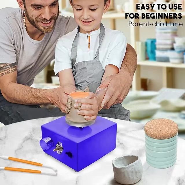 Export Electric mini ceramic drawing blank fingertip small drawing machine clay machine handmade clay machine pottery machine