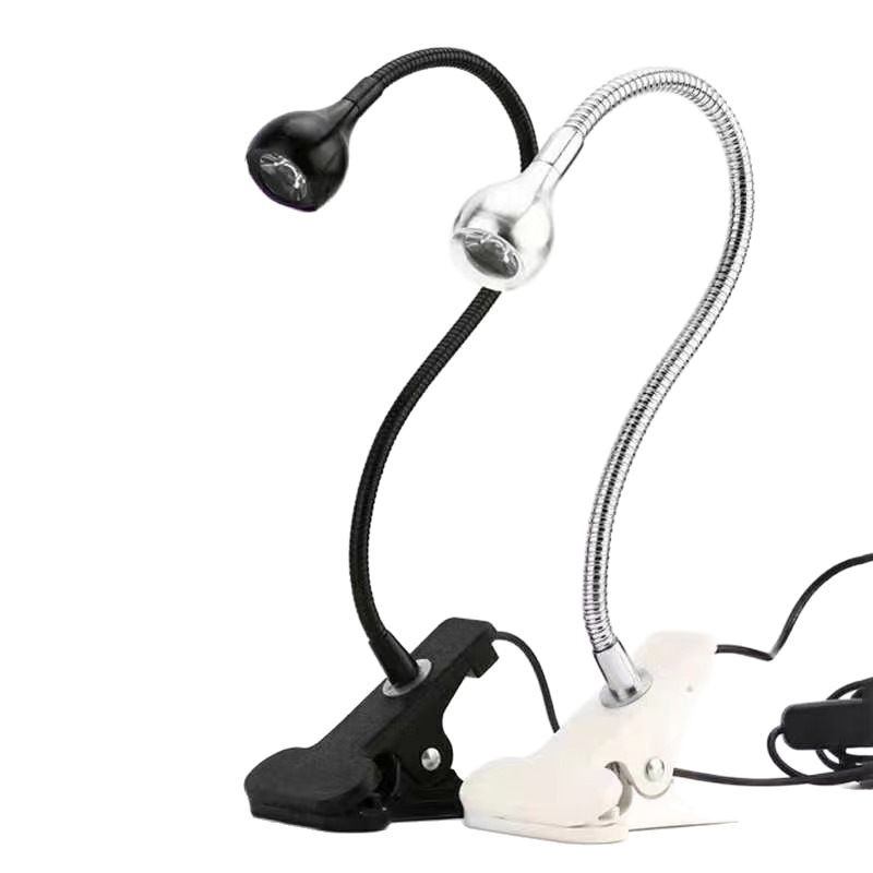 Nail Lamp, Led Desk Lamp, Night Light, Nail Curing Lamp, Uv Curing Purple Light, USB Nail Clip Light Therapy Lamp