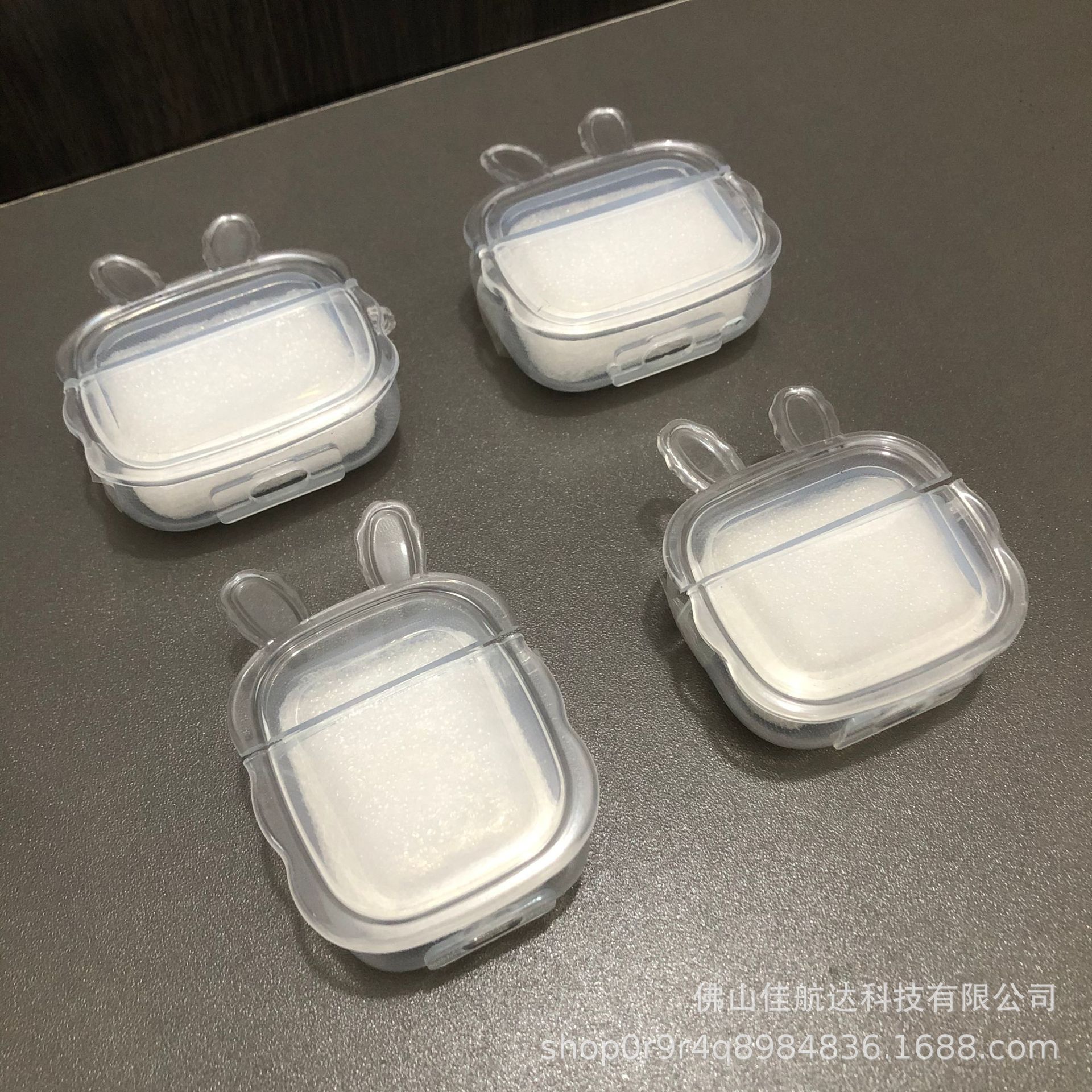Apple Wireless Earphone Protective Case Airpods1/2/3/Pro/Pro2 Case Transparent Tpu Material Rabbit Ear Style