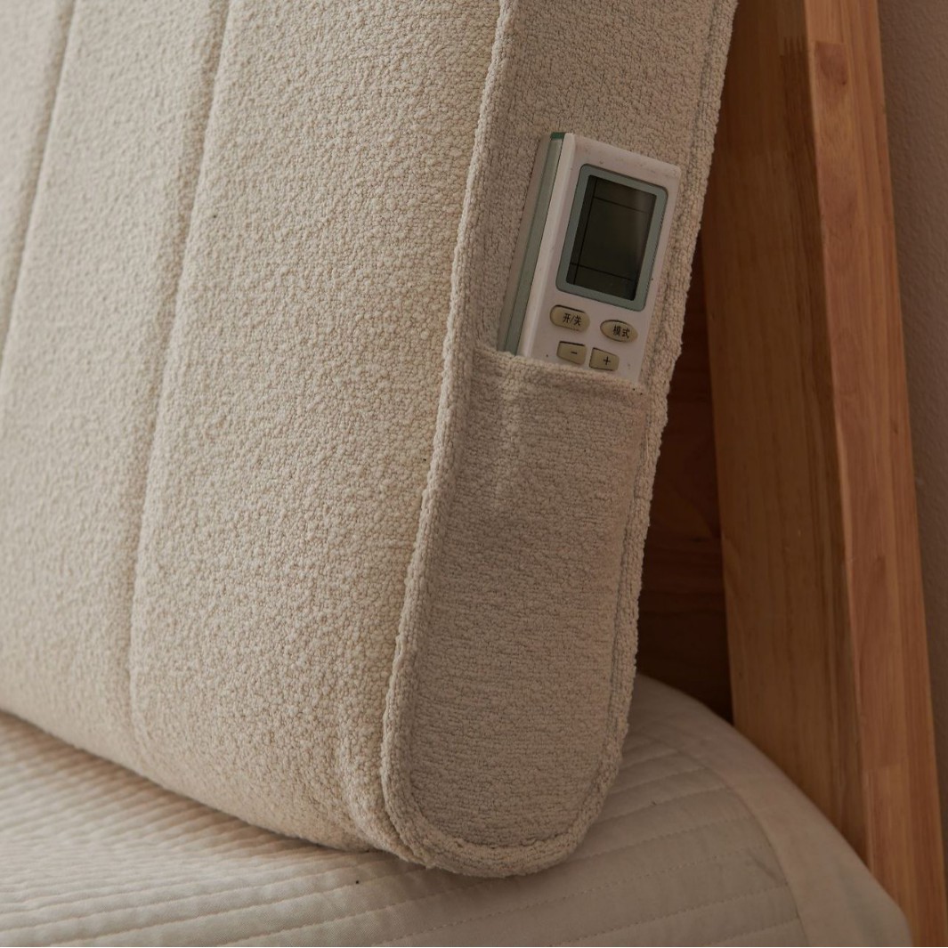 Cream-Colored Piano Key Soft Cushion Pillow for Bedroom Tatami Bedside, Removable and Washable Backrest, Customizable Lazy Cushion