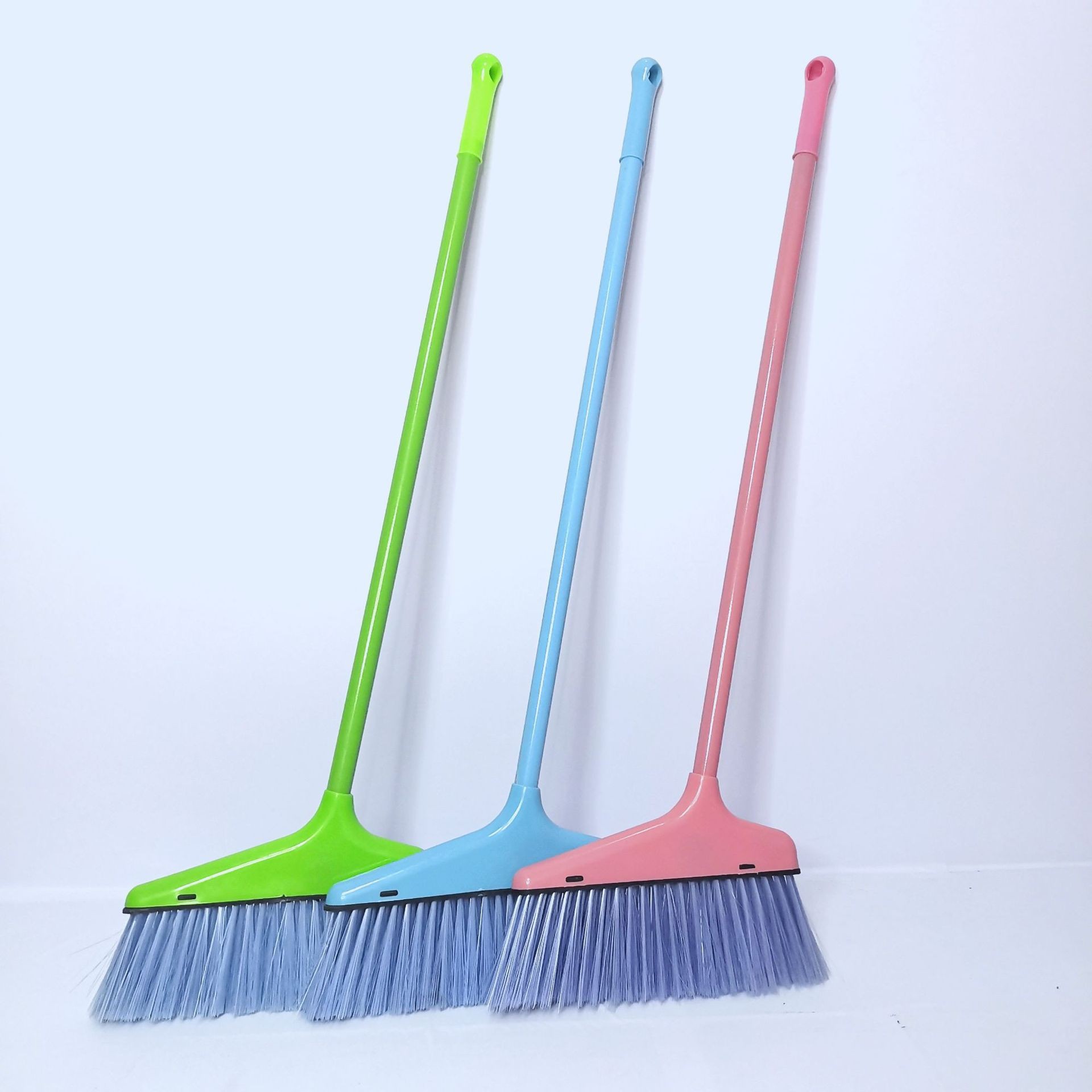 Wholesale plastic broom dustpan combination suit household sweeping soft fur butterfly small bag shell hard fur broom set broom