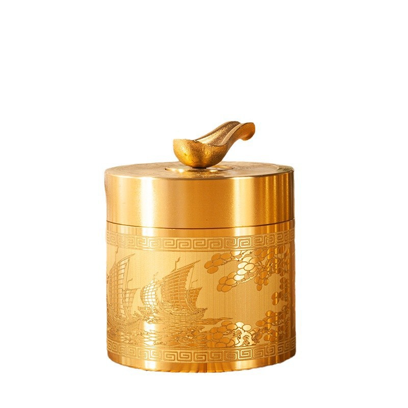 Pure Brass Ashtray Office Desk Living Room Home Hotel Classy Copper Home Decoration Pfaff Handicraft Ornaments