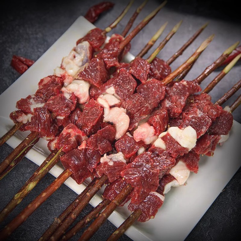 Red Willow Beef Skewers Bull Beef Skewers Family Outdoor Barbecue Ingredients Frozen Semi-finished Products for Wholesalers