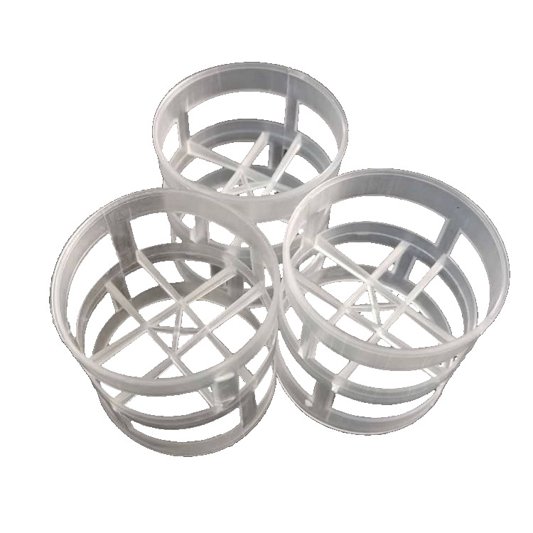 Plastic Pp Pall Ring Packing Suspended Stepped Ring Cooling Tower Packing Sewage Treatment Polypropylene Pall Ring