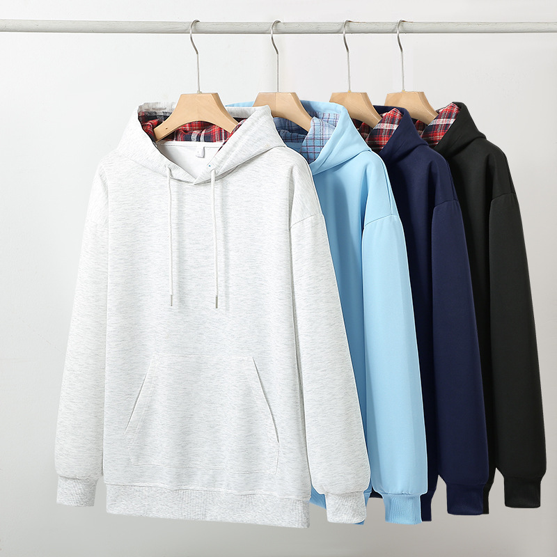 Пуловер-свитшот молодежный модный 2025 Гонконг стиль новая весна и осень мужская стежка свободная капюшонная повседневная спортивная куртка