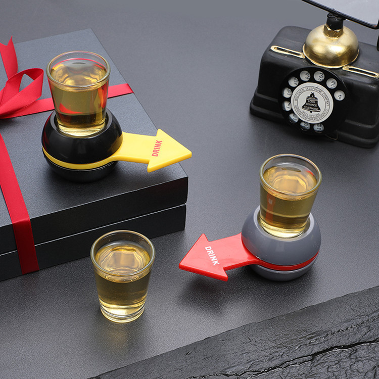 Drink Order Penalty Drink Turntable Toy Russian Roulette Friends Drinking Game Props Bar Atmosphere Supplies