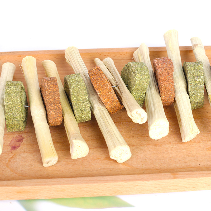 Rabbit Molar Sweet Bamboo Carrot Bite String Totoro Guinea Pig Molar Snacks Molar Stick Molar Branch Pet Supplies