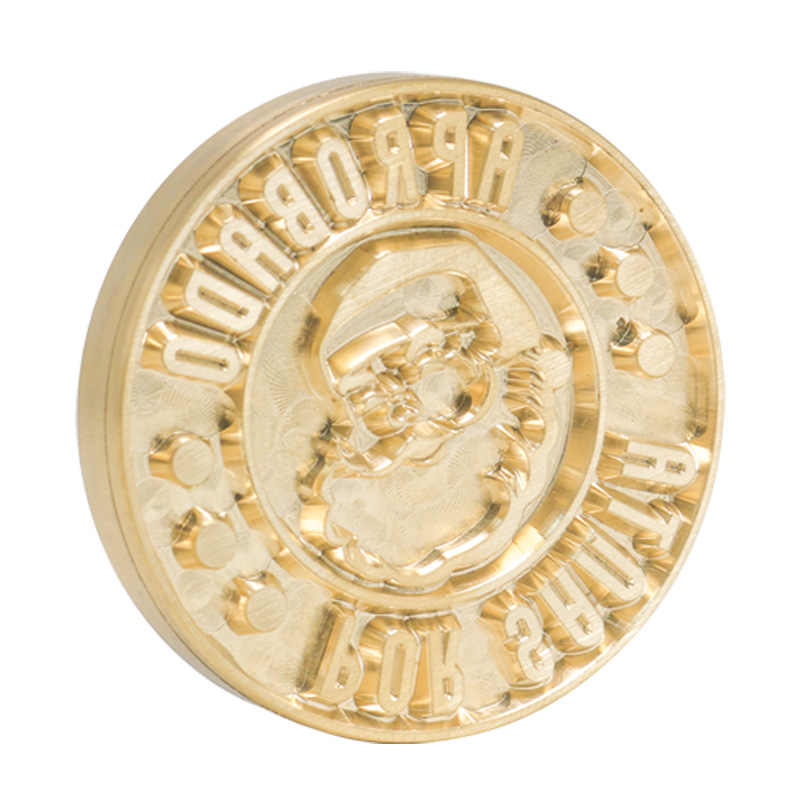 Processing Hot Stamping Copper Mold Logo Mold Embossing Mold Branding Trademark Movable Type Engraving Modeling Manufacturer