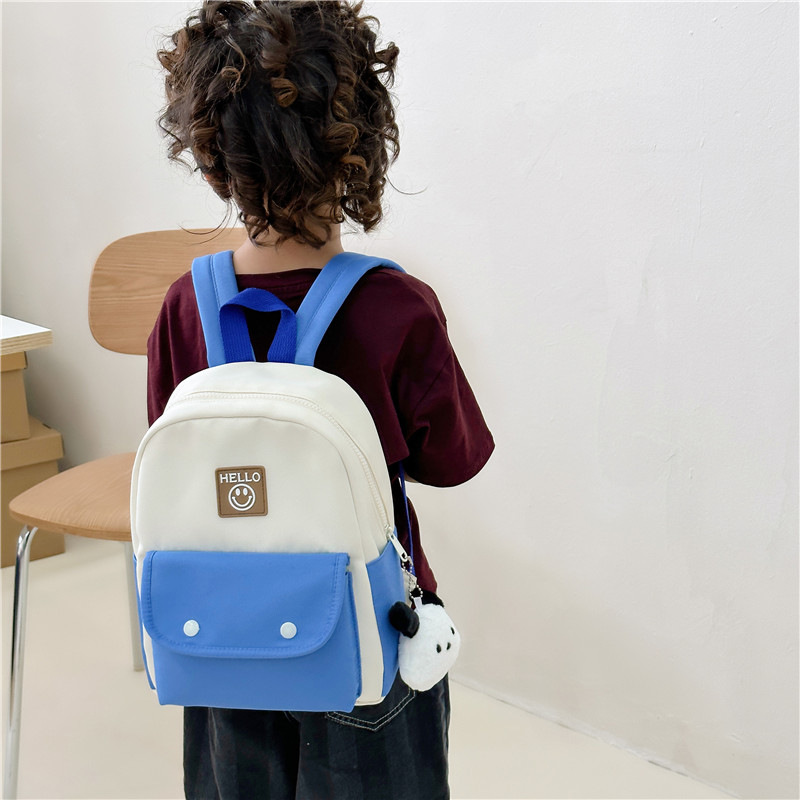 Fashion color children's shoulder bag kindergarten large capacity boys and girls school bag children's travel small backpack wholesale