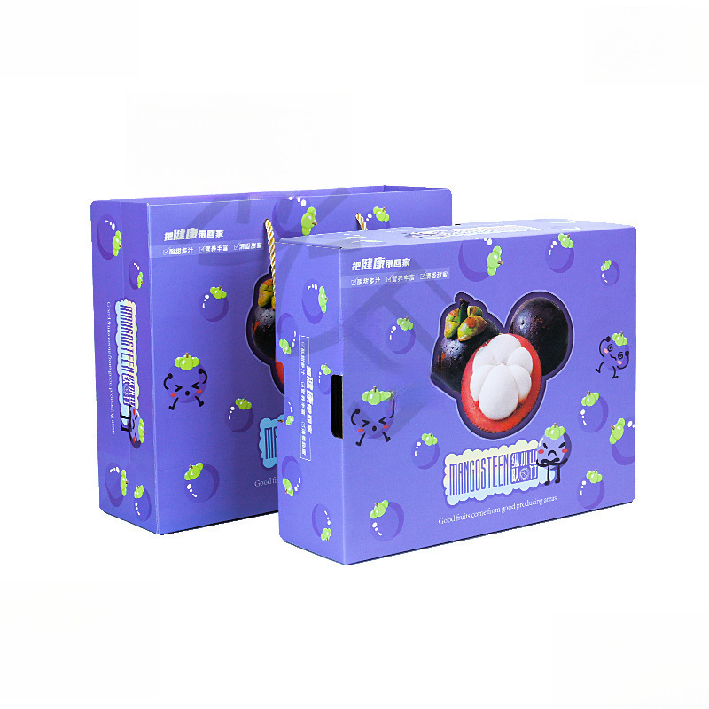 Gift Box Portable Mangosteen Mangosteen Gift Box Empty Box Fruit Packaging Box Imported Thai Pound Universal