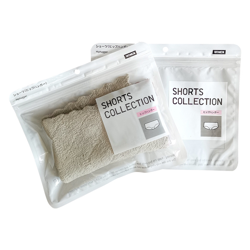 Underwear packaging bag wholesale in stock Universal independent women's underwear underwear clothing plastic packaging zipper bag ziplock bag