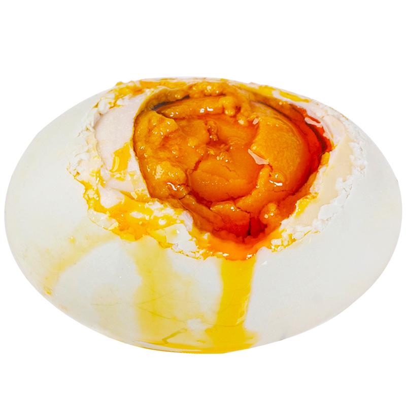 Guangxi Beihai Mangrove Sea Duck Salted Egg 60g Red Mud Pickled Egg Yolk with Sandy and Oily Texture Salted Egg Wholesale and Delivery