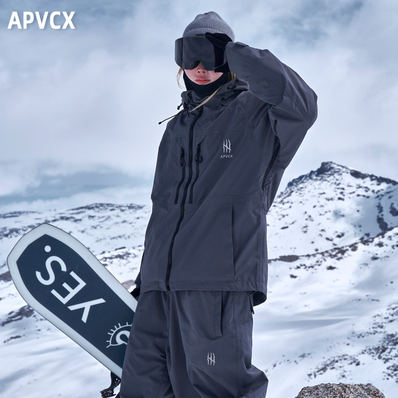 [Прямые продажи от производителя] Лыжный костюм Apvcx 2.0 серии, мужской и женский, одинаковый стиль, 3L жесткий корпус, полностью герметичный водонепроницаемый лыжный костюм