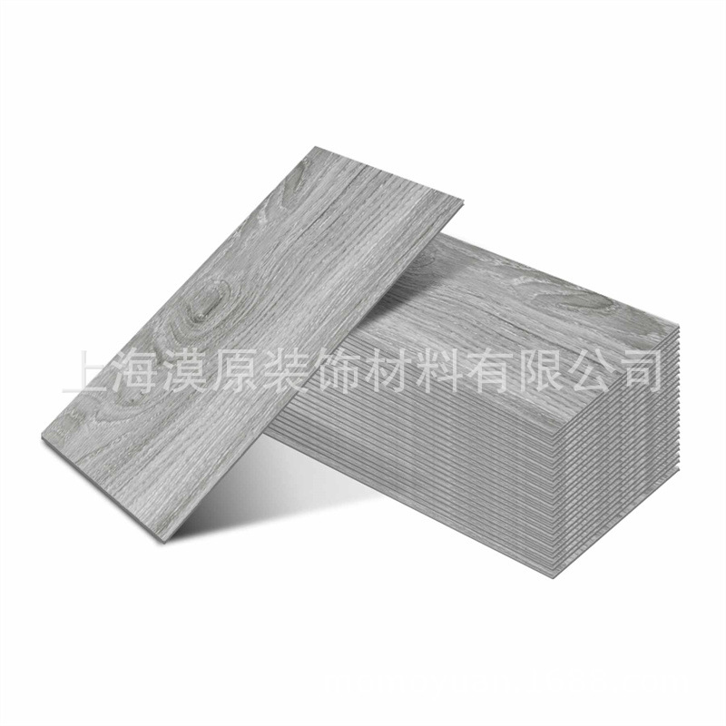 Cross-border new best selling self-adhesive wall stickers floor 45CM wood grain wall stickers a generation of waterproof home office