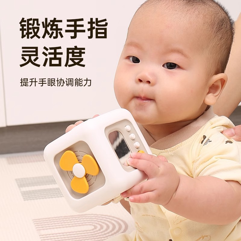 Montessori early education Rubik's cube moving music infant educational busy ball 1-2 years old baby training hexahedron toy