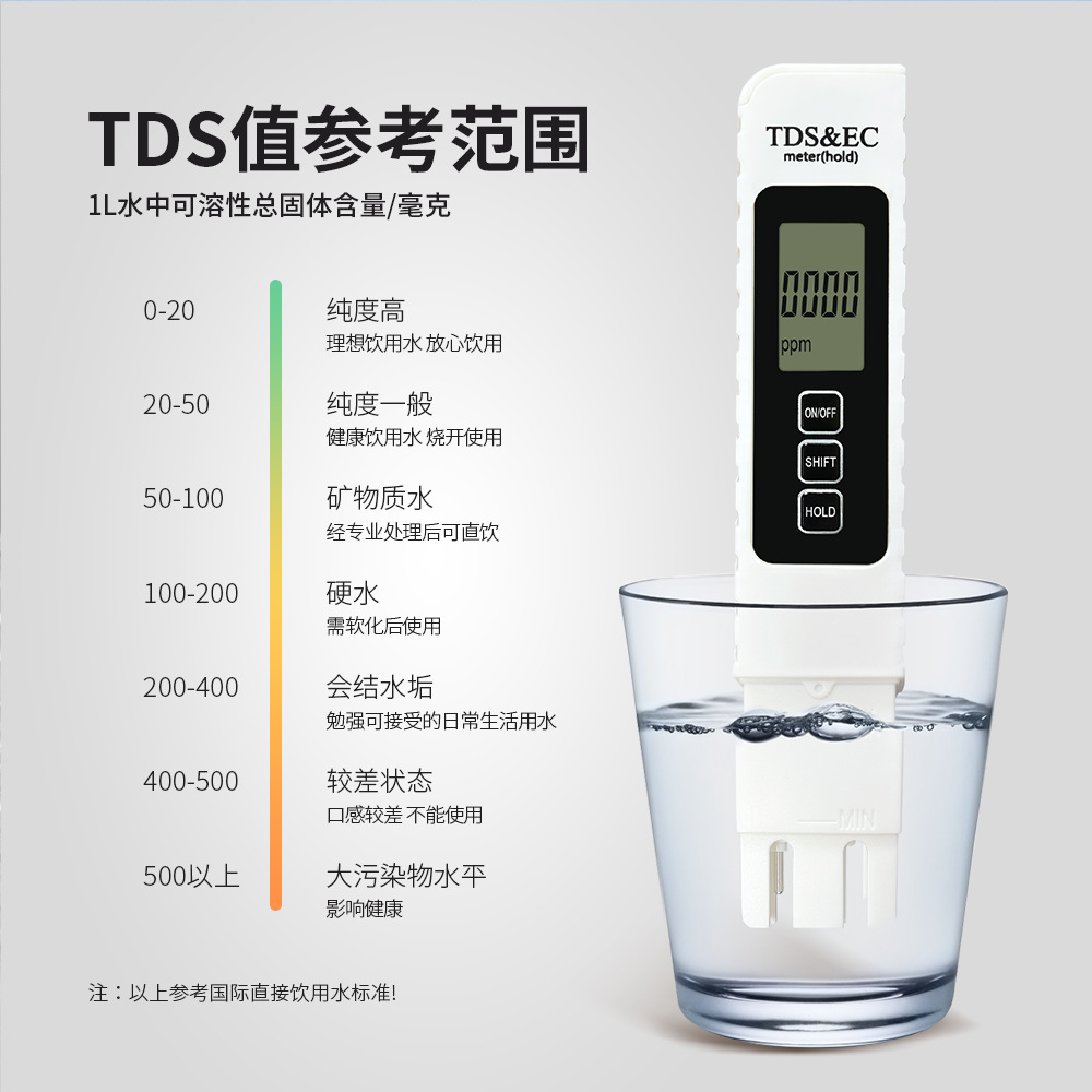 Source factory various types of tds pens ec small batch OEM logo water measuring pen upgrade tds water quality testing pen