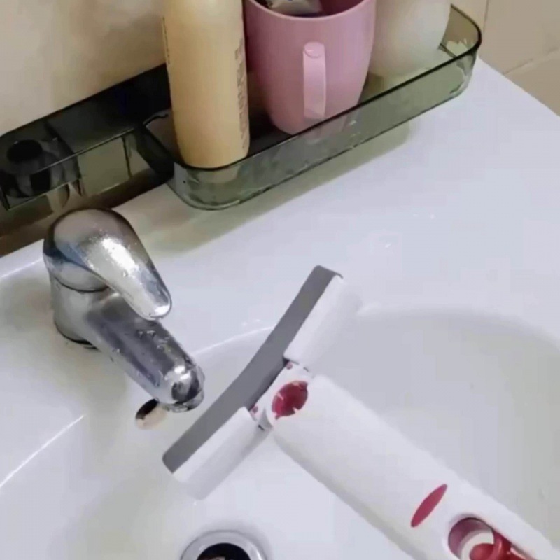 Mini Small Mop Hand-held Hand-free Washing Sponge Absorbent Toilet Kitchen Desktop Lazy People's Special Replacement Cloth