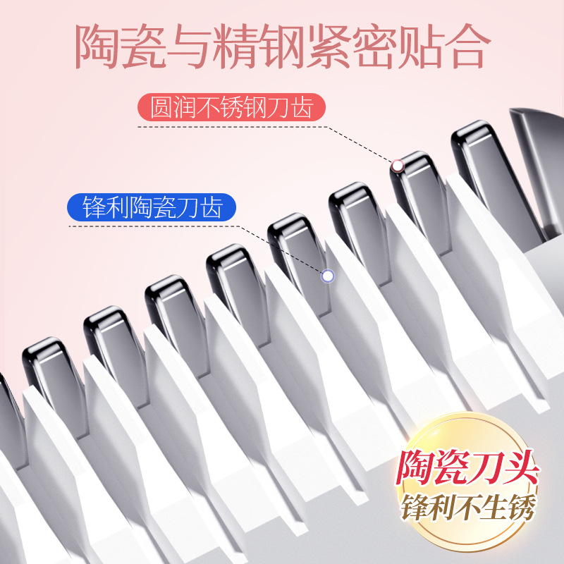 Cross-border hair removal device women's double-head shaving device private pubic hair trimmer electric shaving knife women's hair removal device