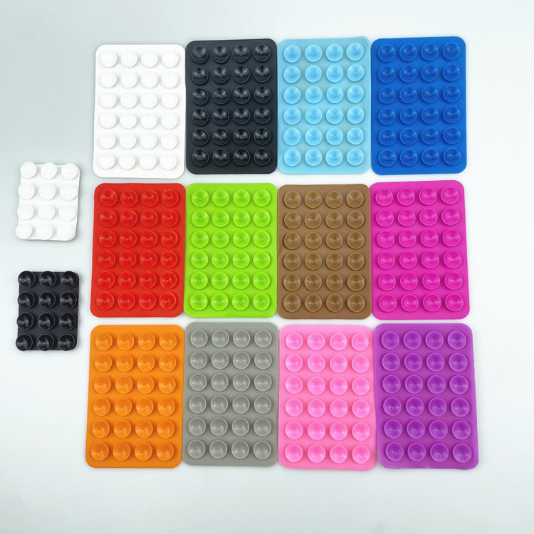 Ready Supply of Silicone Mobile Phone Suction Cups, Universal 24 Suction Cups, Adhesive Power Suction Cups, Mobile Phone Silicone Suction Cups